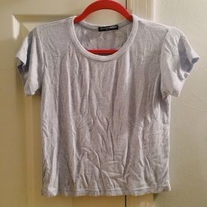 Brandy Melville light blue T-shirt cropped.